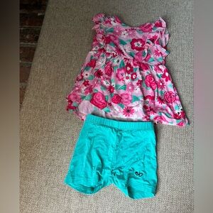 Birdie Bean Bamboo Floral Peplum Set